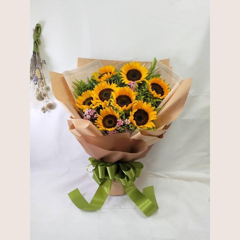 The Flower鮮花花禮 精神飽滿向日葵畢業花束