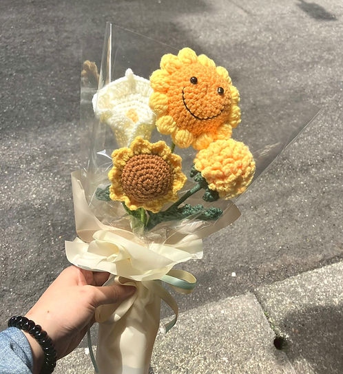 手工編織花束 微笑向
